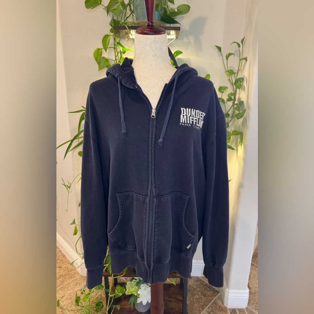 Black Zip-Up Hoodie - Women's